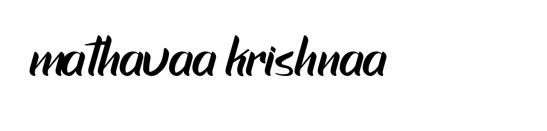 Signature of mathavaa-krishnaa-