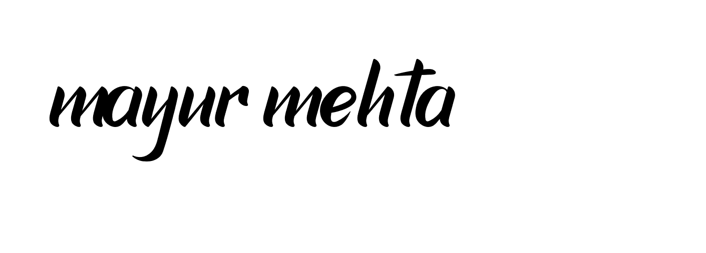 Signature of mayur-mehta