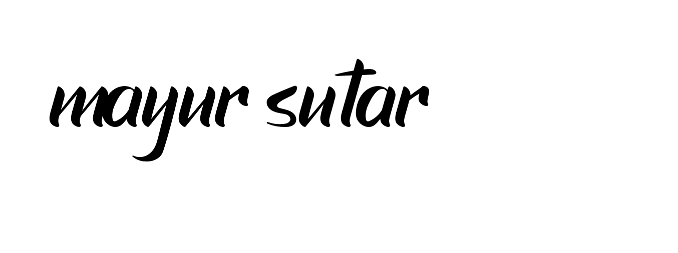 Signature of mayur-sutar