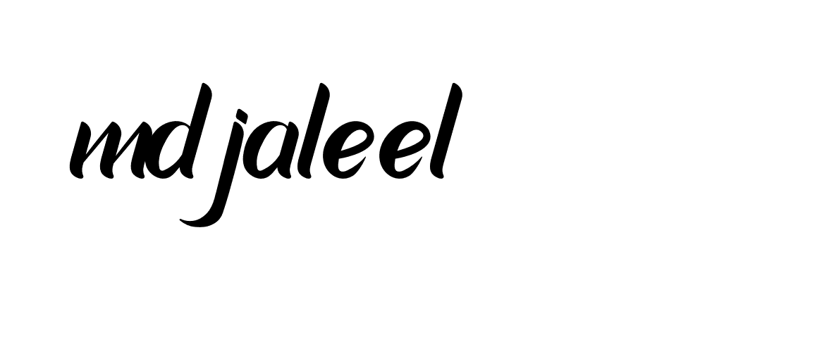 Signature of md-jaleel-