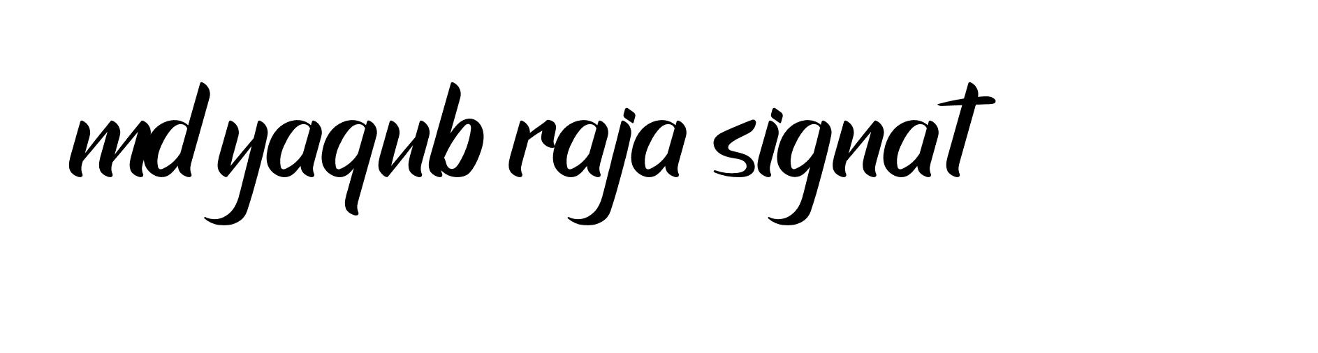 Signature of md-yaqub-raja-signat