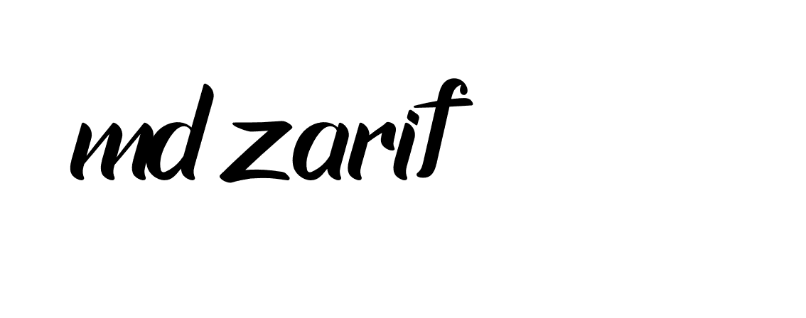 Signature of md-zarif