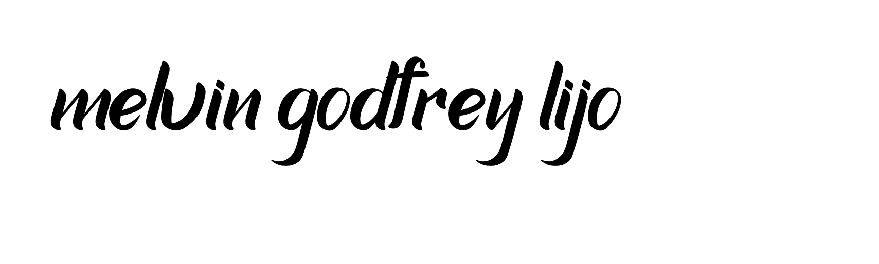 Signature of melvin-godfrey-lijo