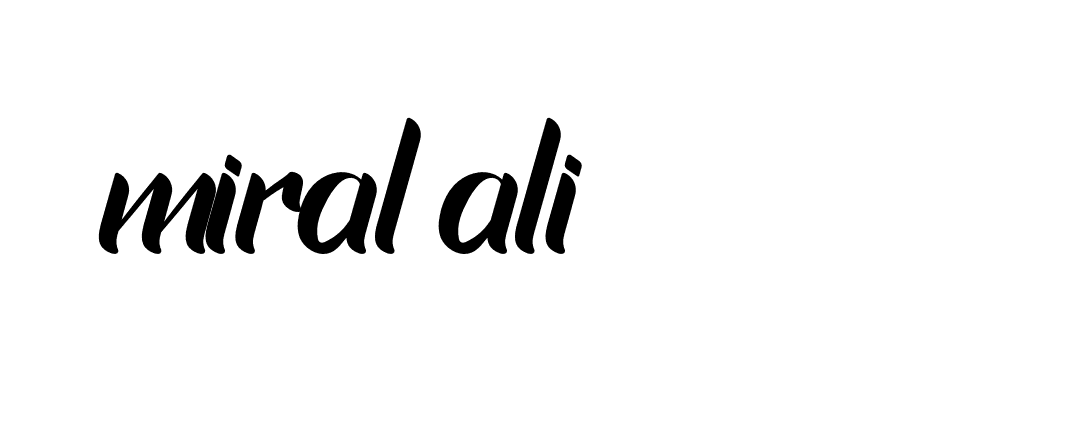 Signature of miral-ali