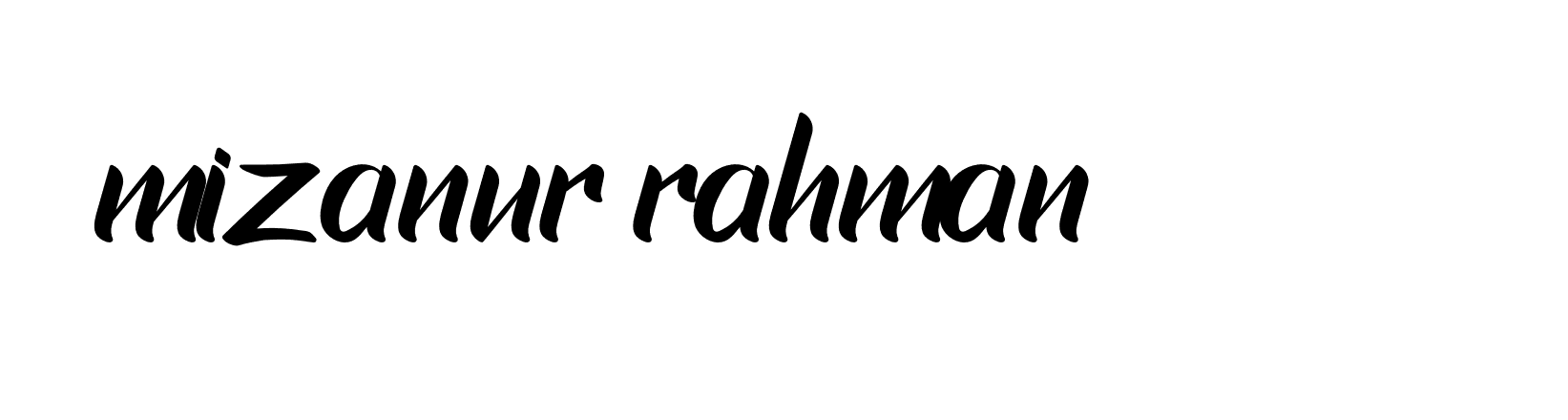 Signature of mizanur-rahman