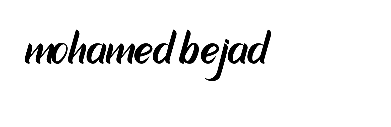 Signature of mohamed-bejad