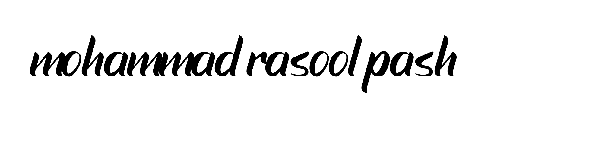 Signature of mohammad-rasool-pash