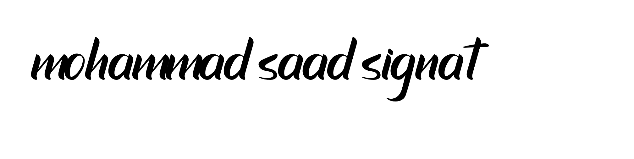 Signature of mohammad-saad-signat