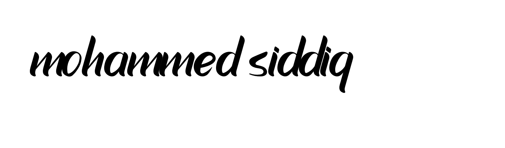 Signature of mohammed-siddiq