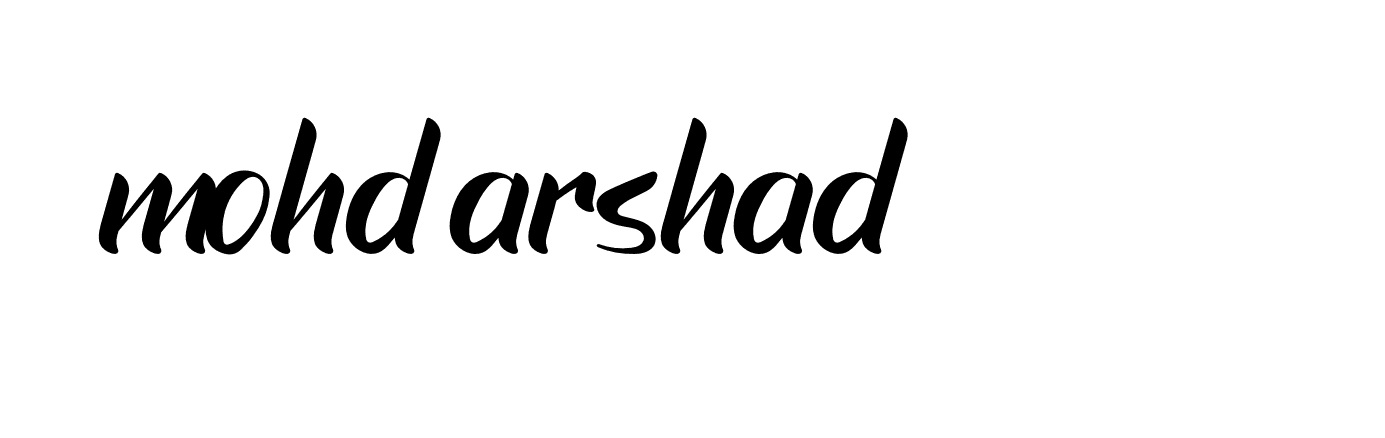 Signature of mohd-arshad