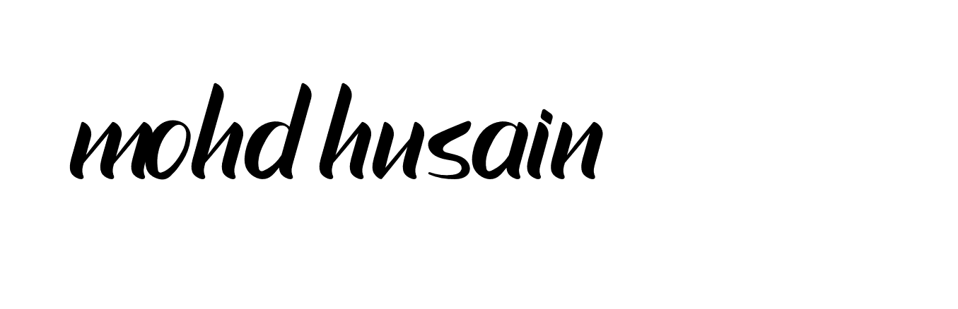 Signature of mohd-husain