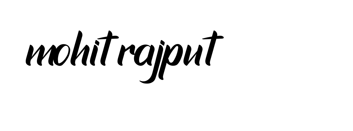 Signature of mohit-rajput-