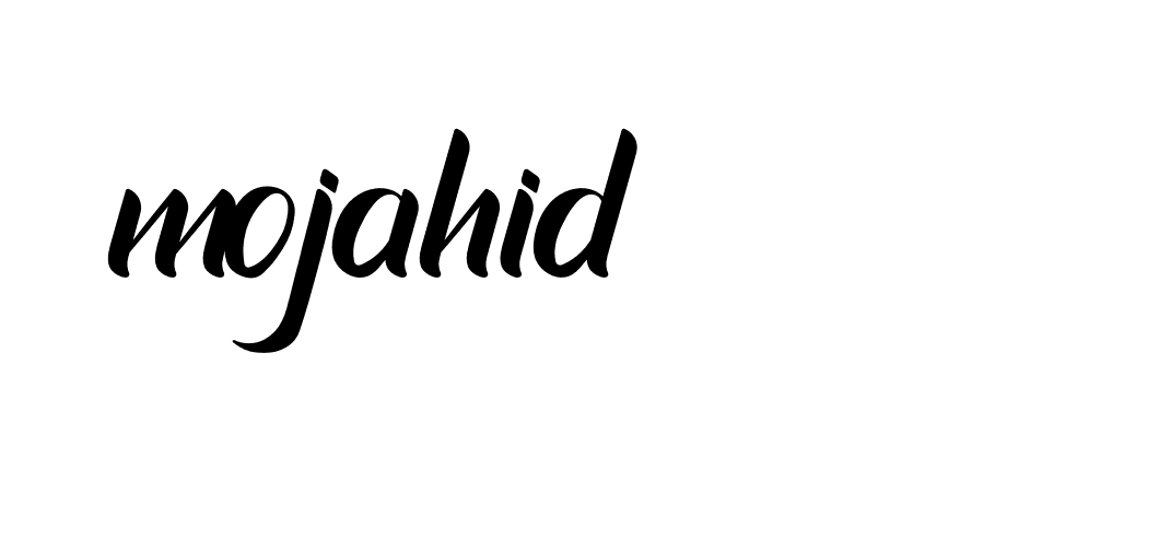 Signature of mojahid