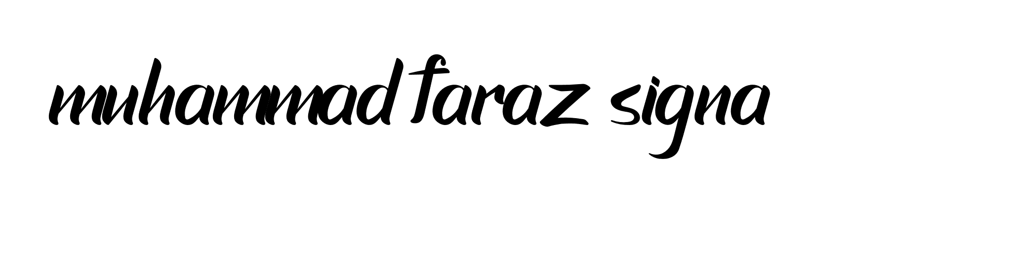 Signature of muhammad-faraz-signa