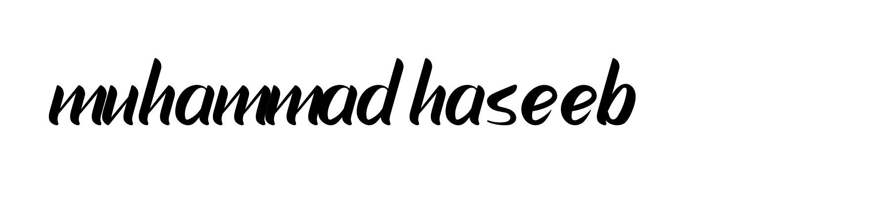 Signature of muhammad-haseeb