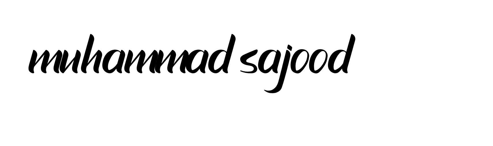 Signature of muhammad-sajood