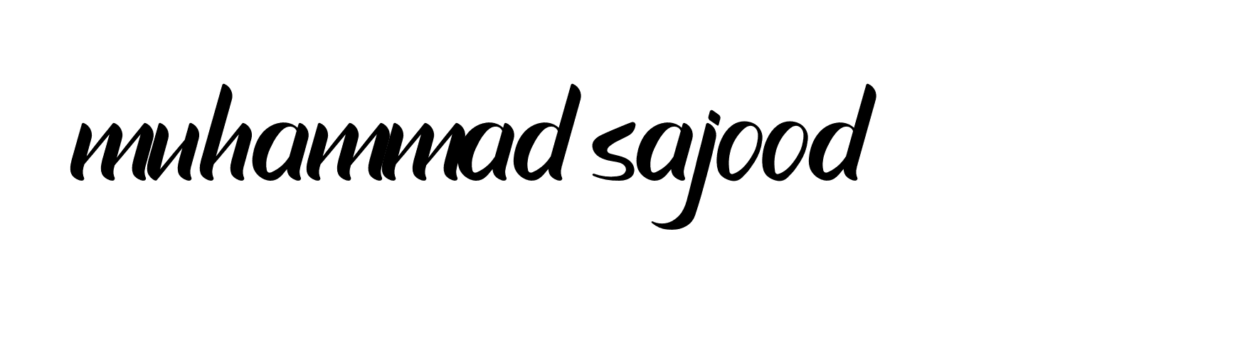 Signature of muhammad-sajood-