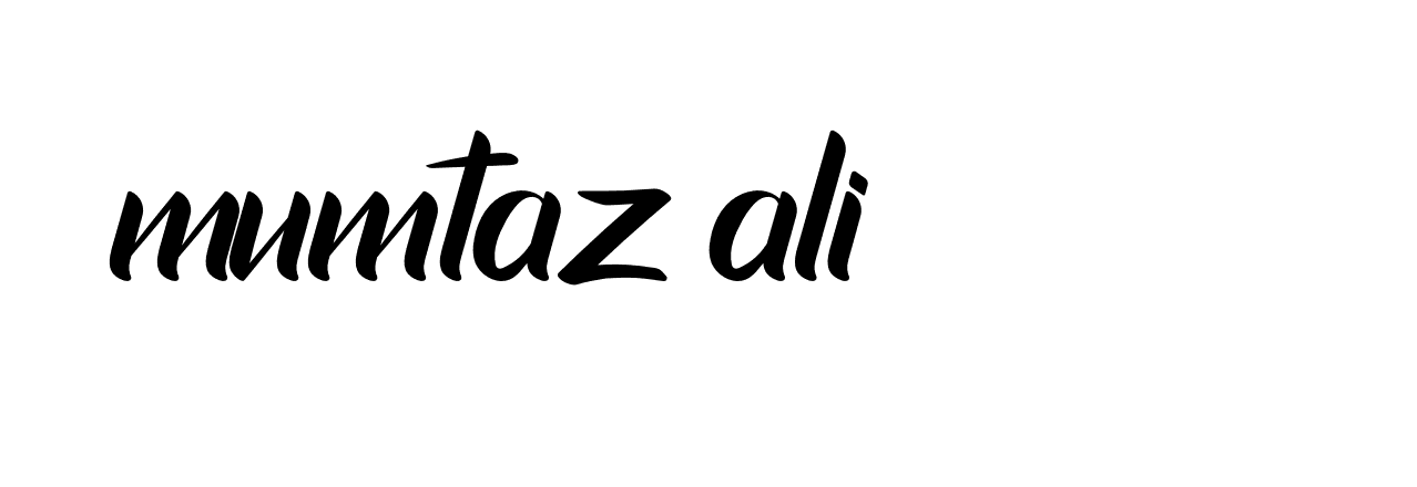 Signature of mumtaz-ali