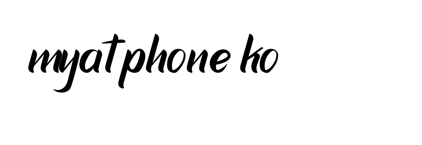 Signature of myat-phone-ko