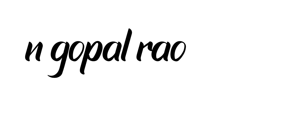 Signature of n-gopal-rao