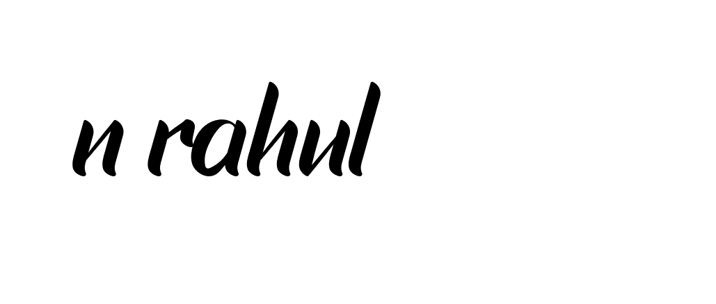 Signature of n-rahul