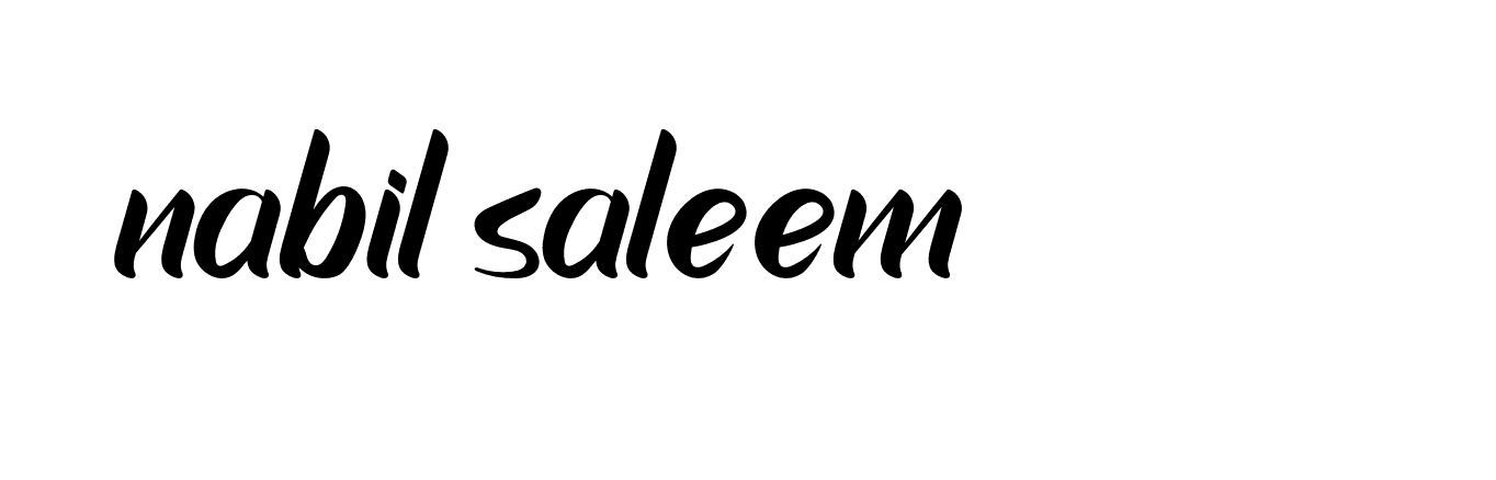 Signature of nabil-saleem