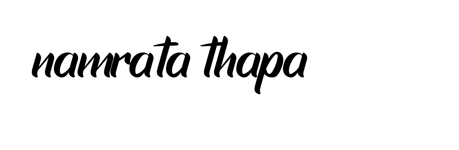 Signature of namrata-thapa