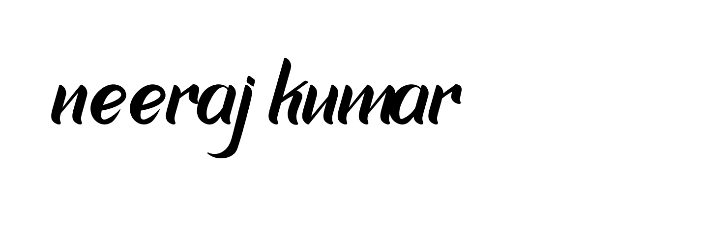 Signature of neeraj-kumar