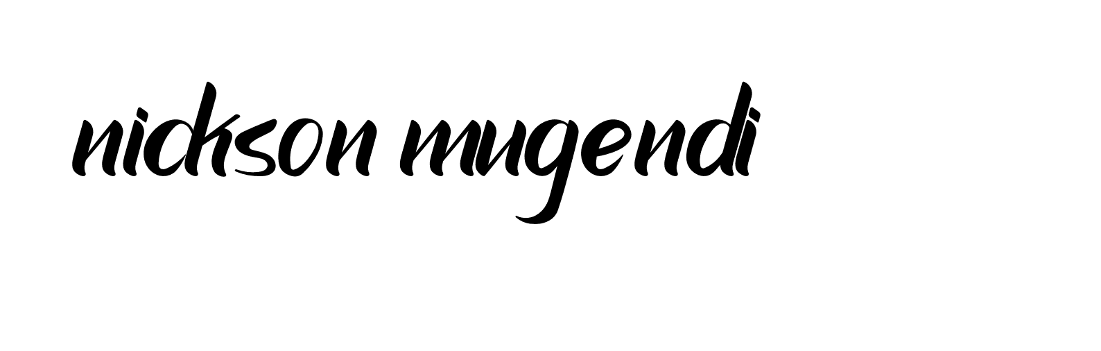 Signature of nickson-mugendi