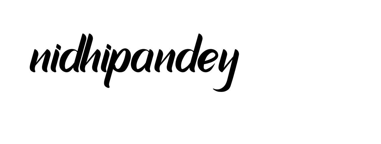 Signature of nidhipandey