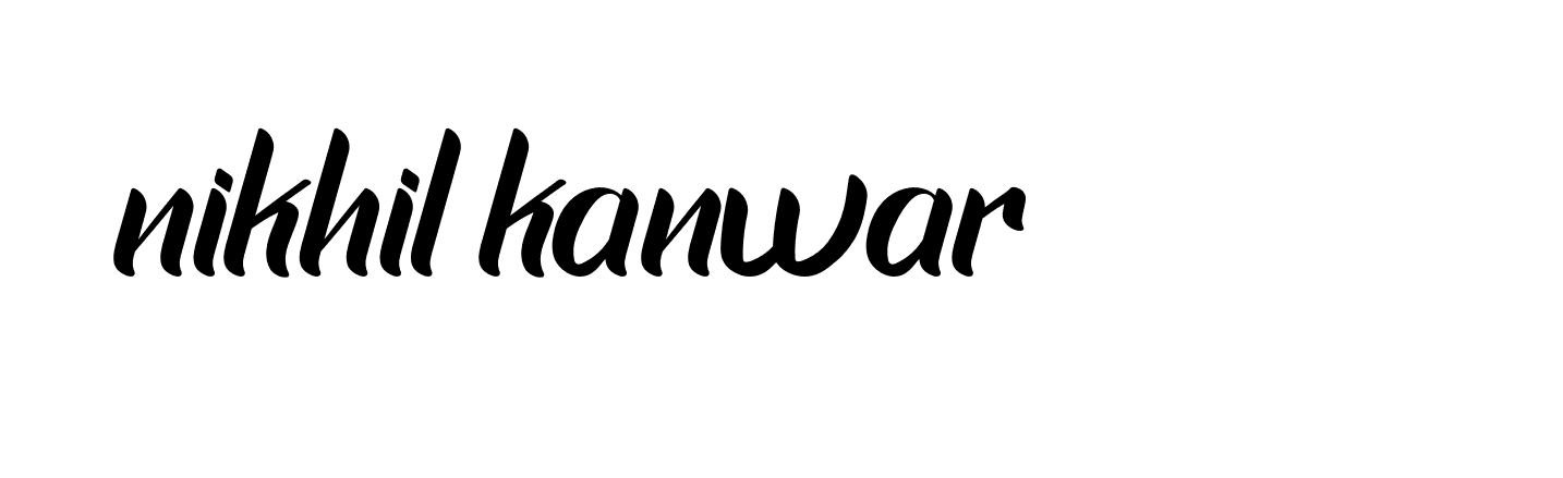 Signature of nikhil-kanwar