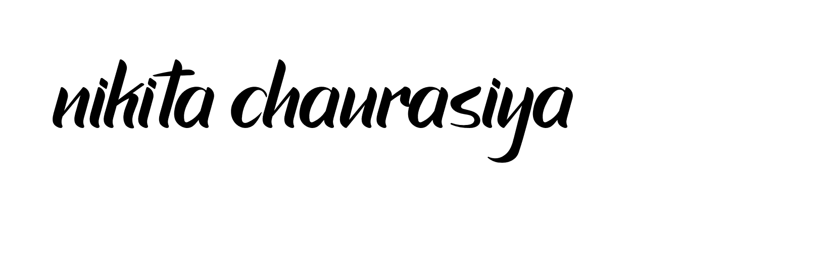 Signature of nikita-chaurasiya