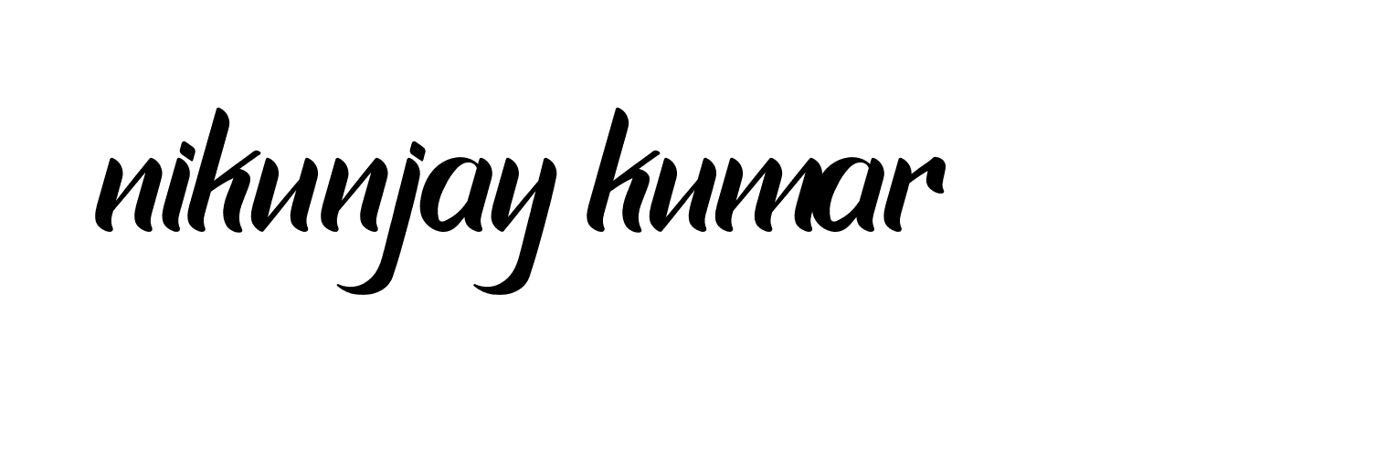 Signature of nikunjay-kumar