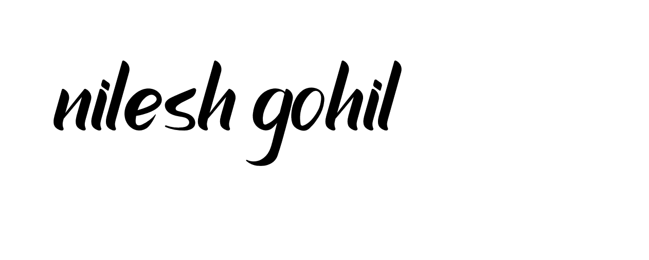 Signature of nilesh-gohil