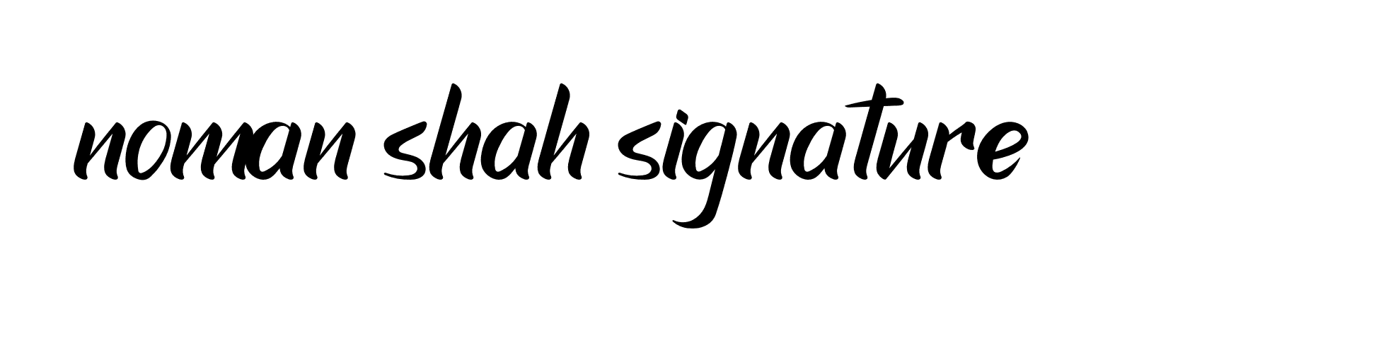 Signature of noman-shah-signature