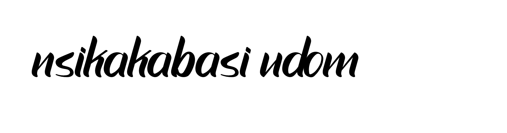 Signature of nsikakabasi-udom