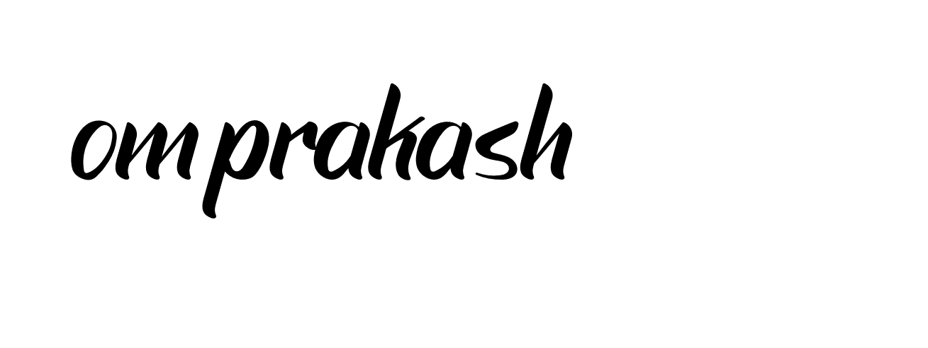 Signature of om-prakash