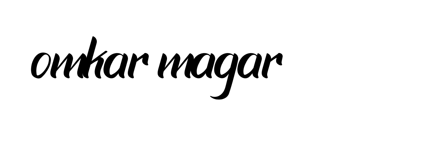 Signature of omkar-magar