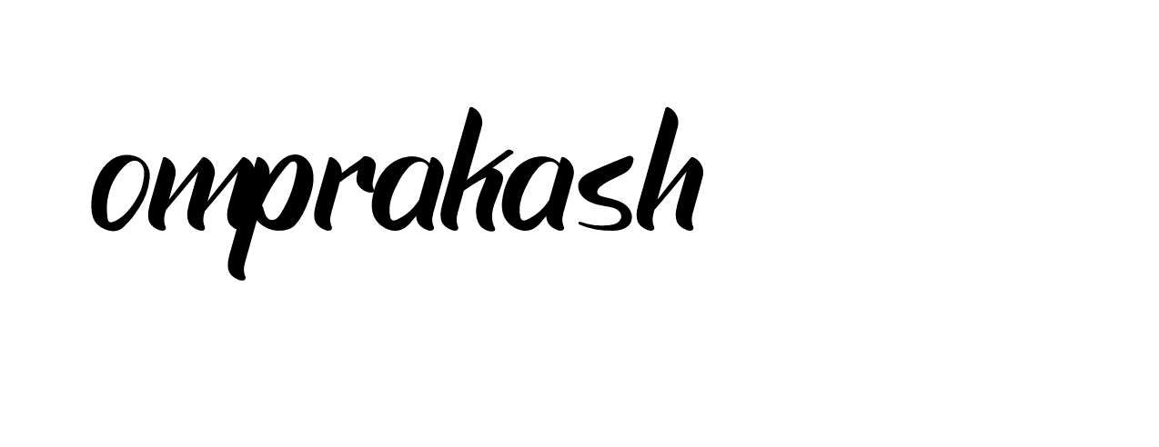 Signature of omprakash