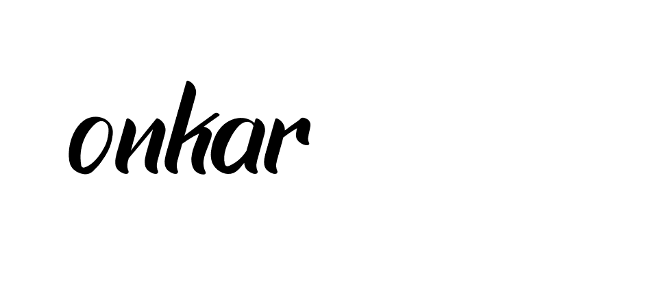 Signature of onkar