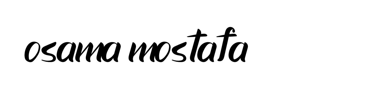 Signature of osama-mostafa