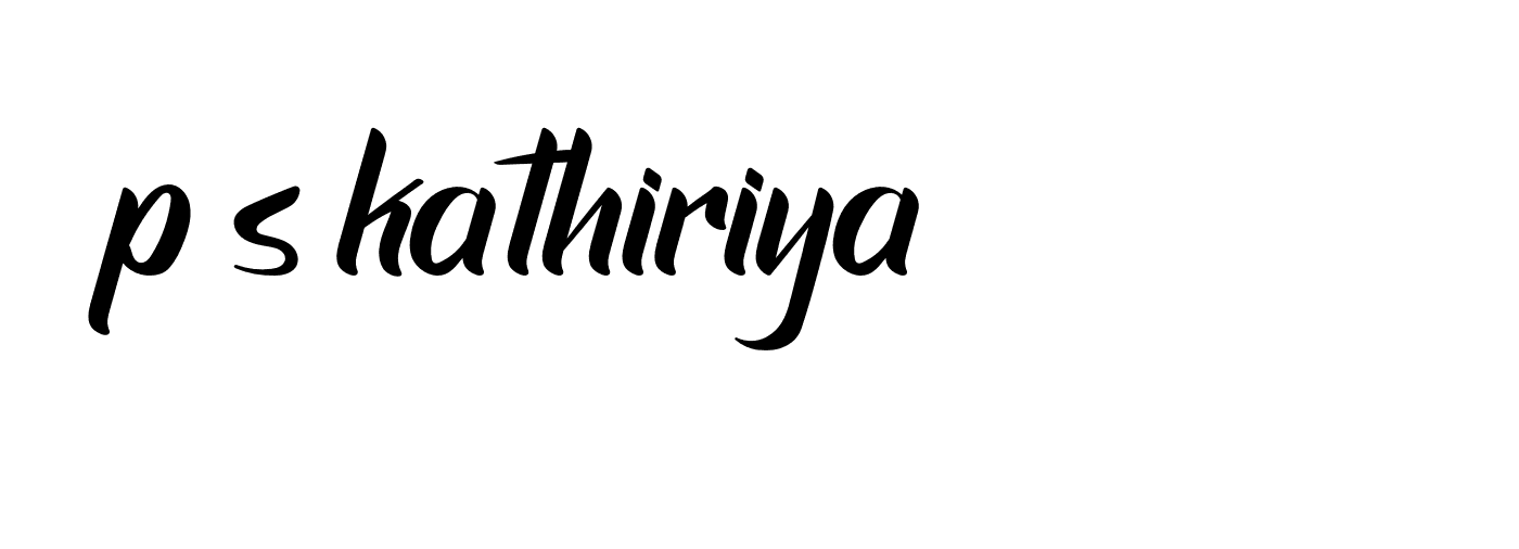 Signature of p-s-kathiriya-