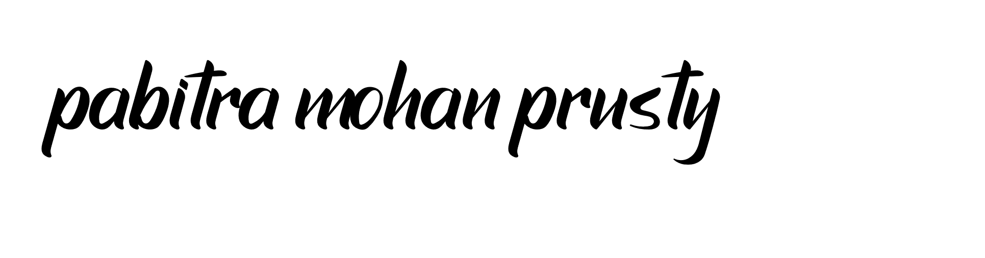 Signature of pabitra-mohan-prusty