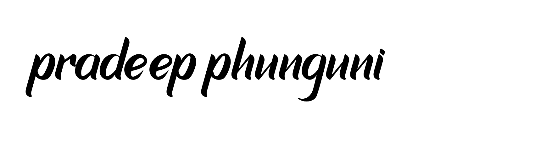 Signature of pradeep-phunguni