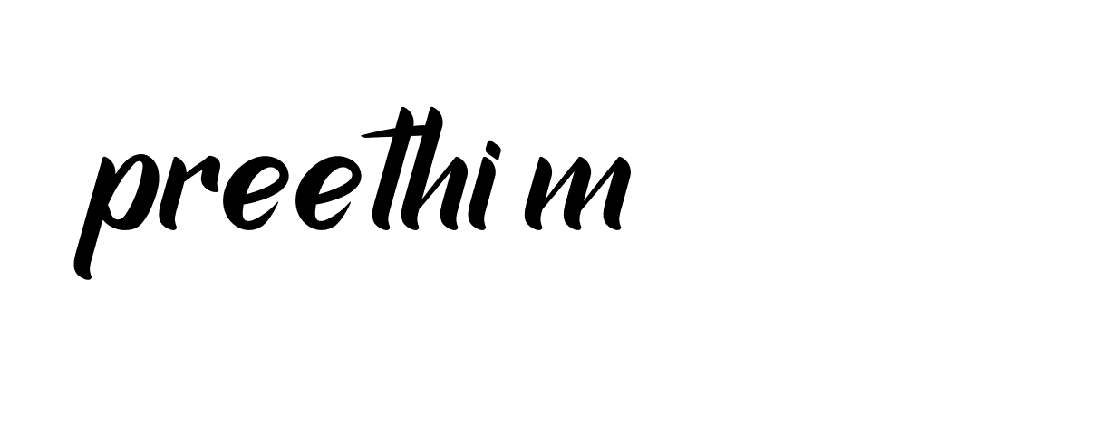 Signature of preethi-m