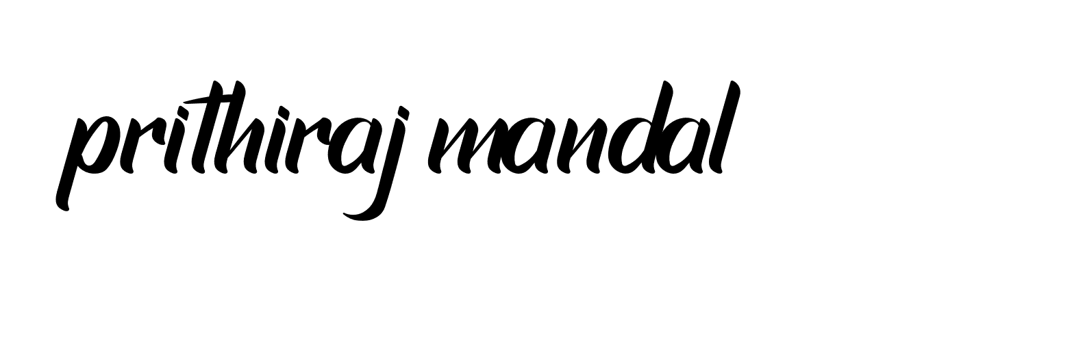 Signature of prithiraj-mandal