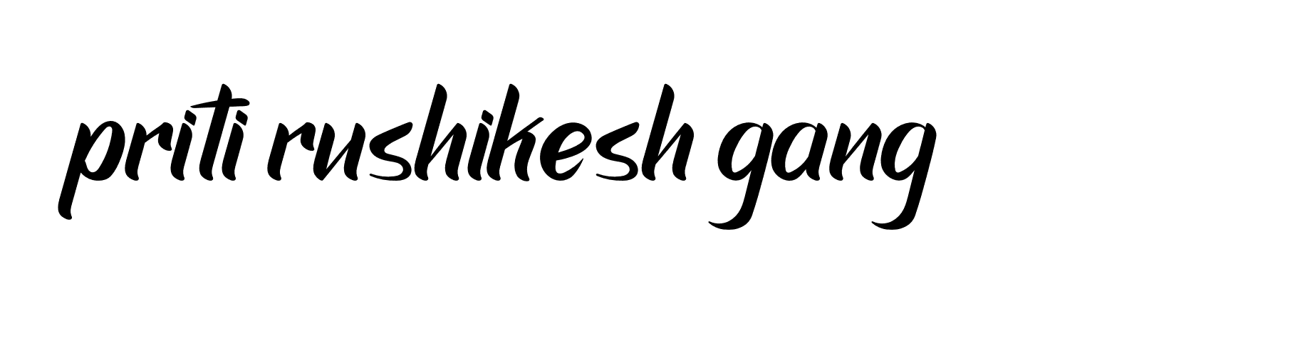 Signature of priti-rushikesh-gang