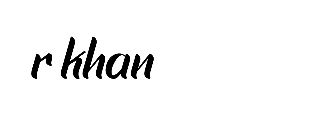 Signature of r-khan