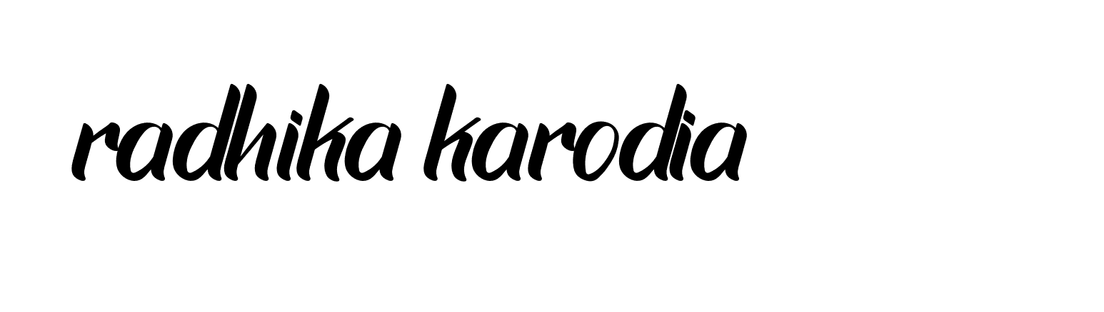 Signature of radhika-karodia