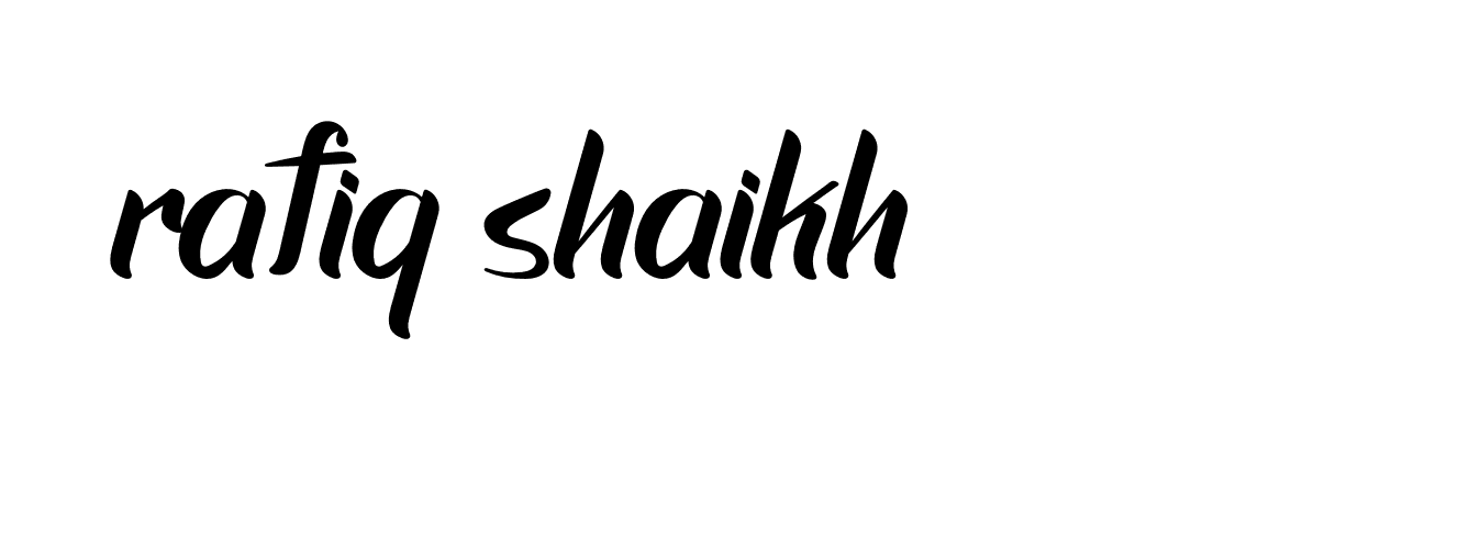 Signature of rafiq-shaikh